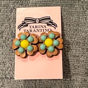 Tarina Tarantino Wood Post Earrings
